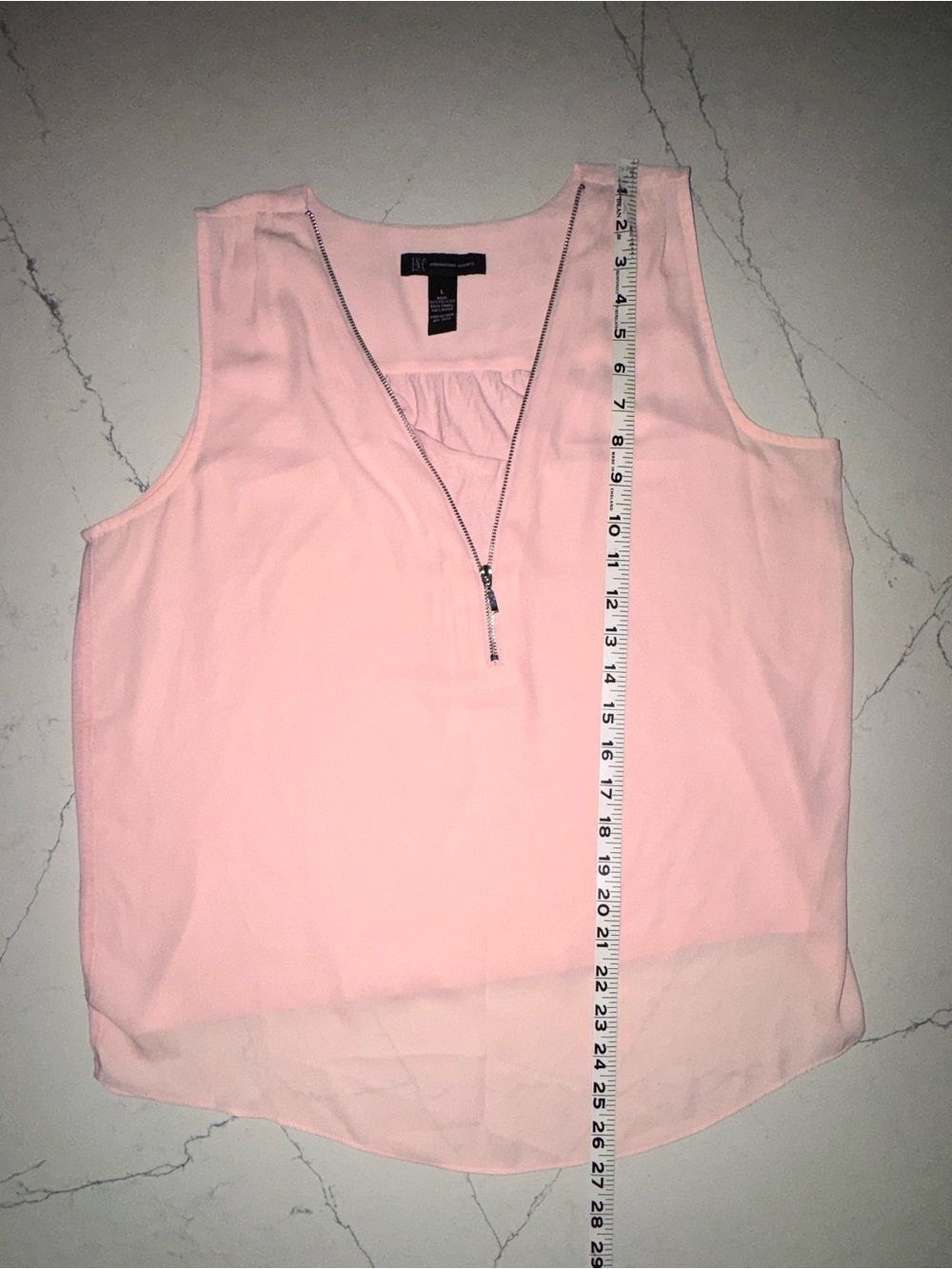 INC Sleeveless light pink top Size Large - Picture 5 of 5